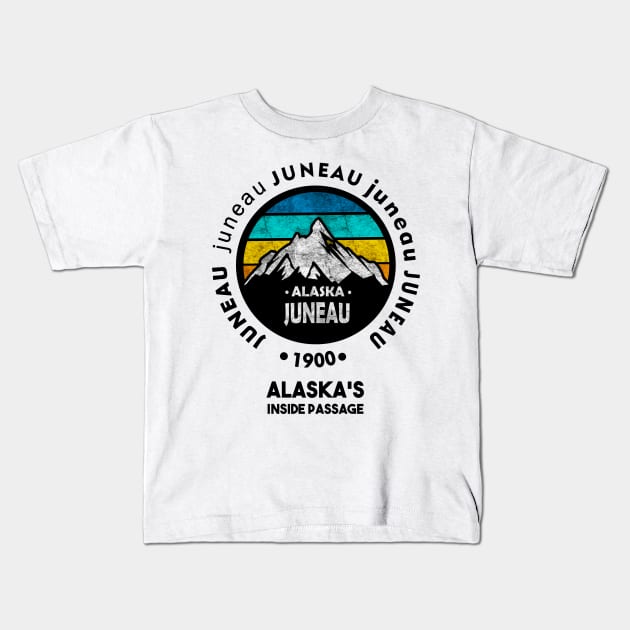 JUNEAU, Alaska Kids T-Shirt by dejava